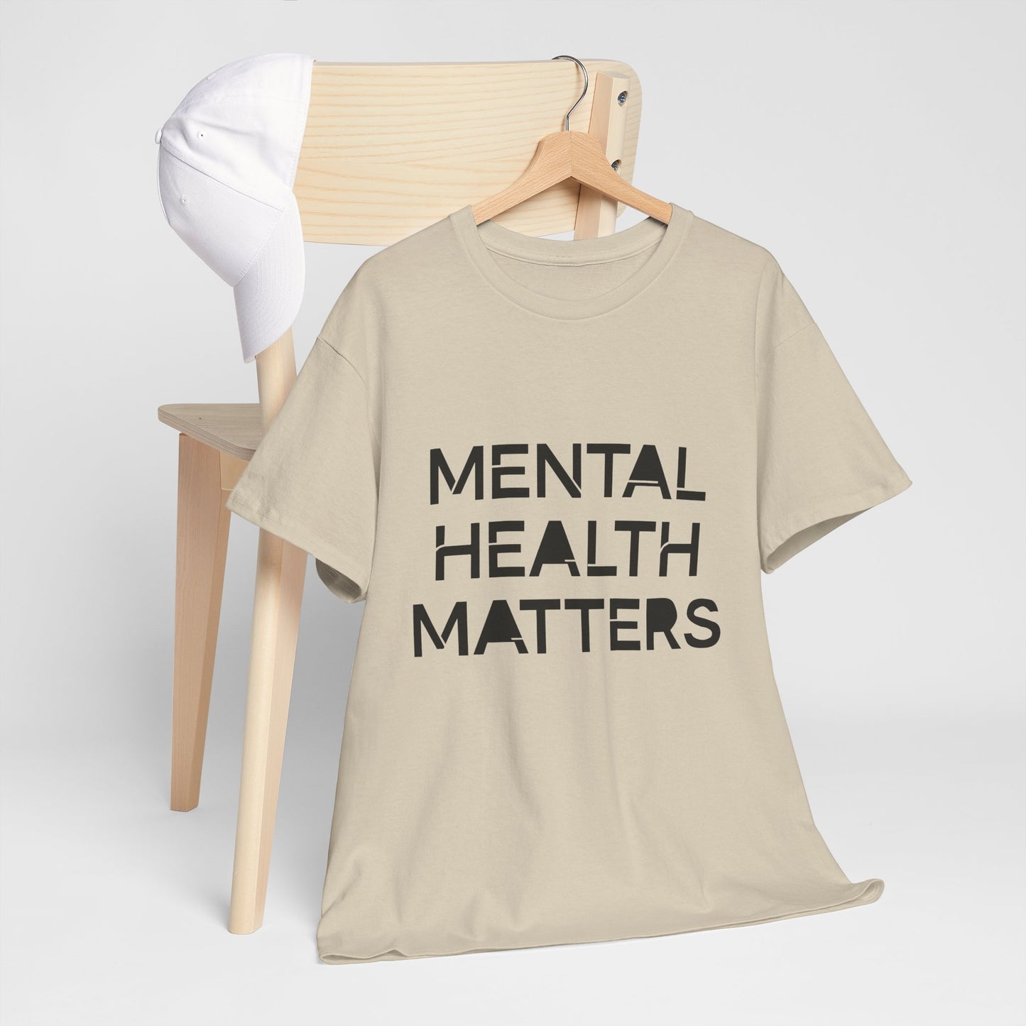 Mental Health Matters Unisex Heavy Cotton T-Shirt – Spread Awareness with Style