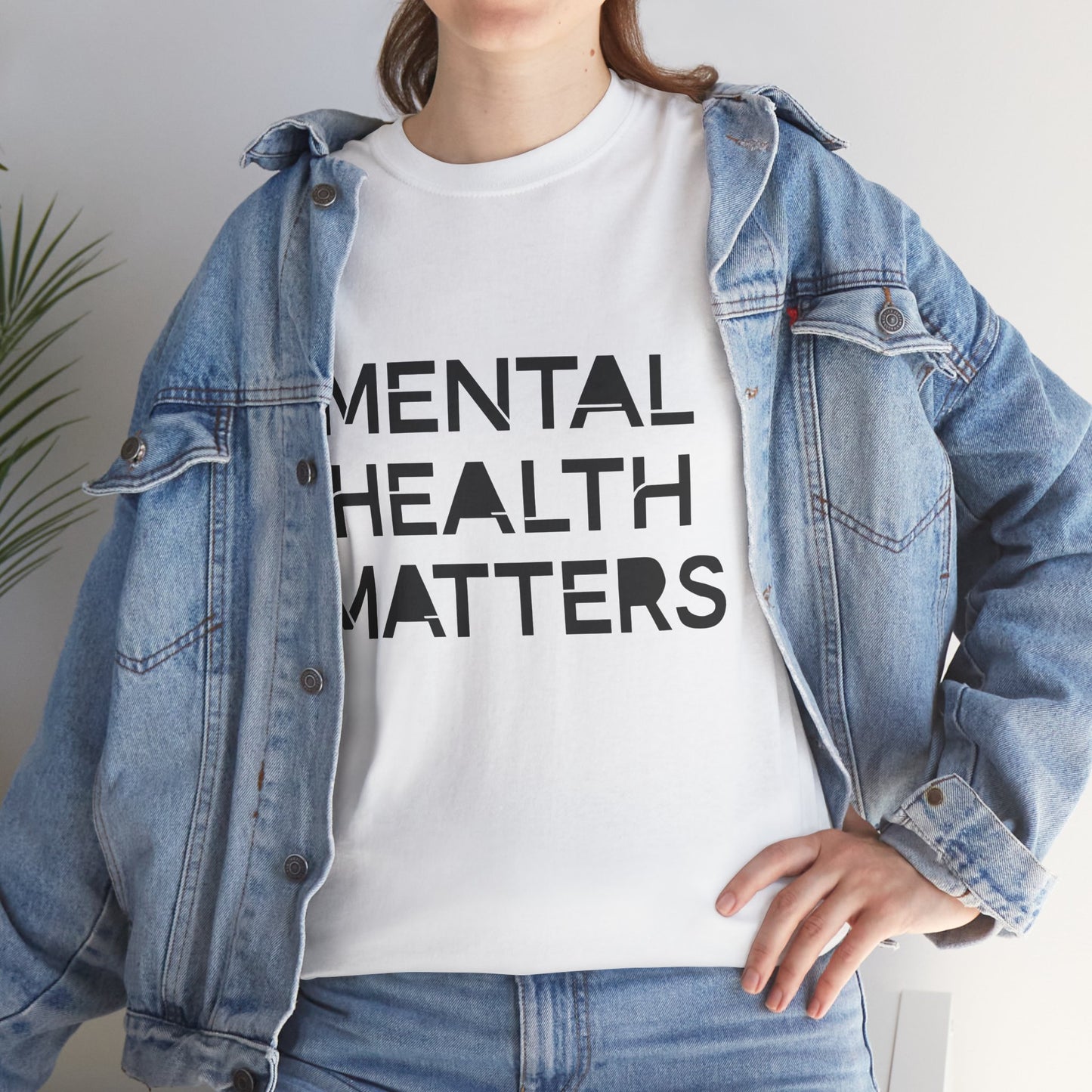 Mental Health Matters Unisex Heavy Cotton T-Shirt – Spread Awareness with Style