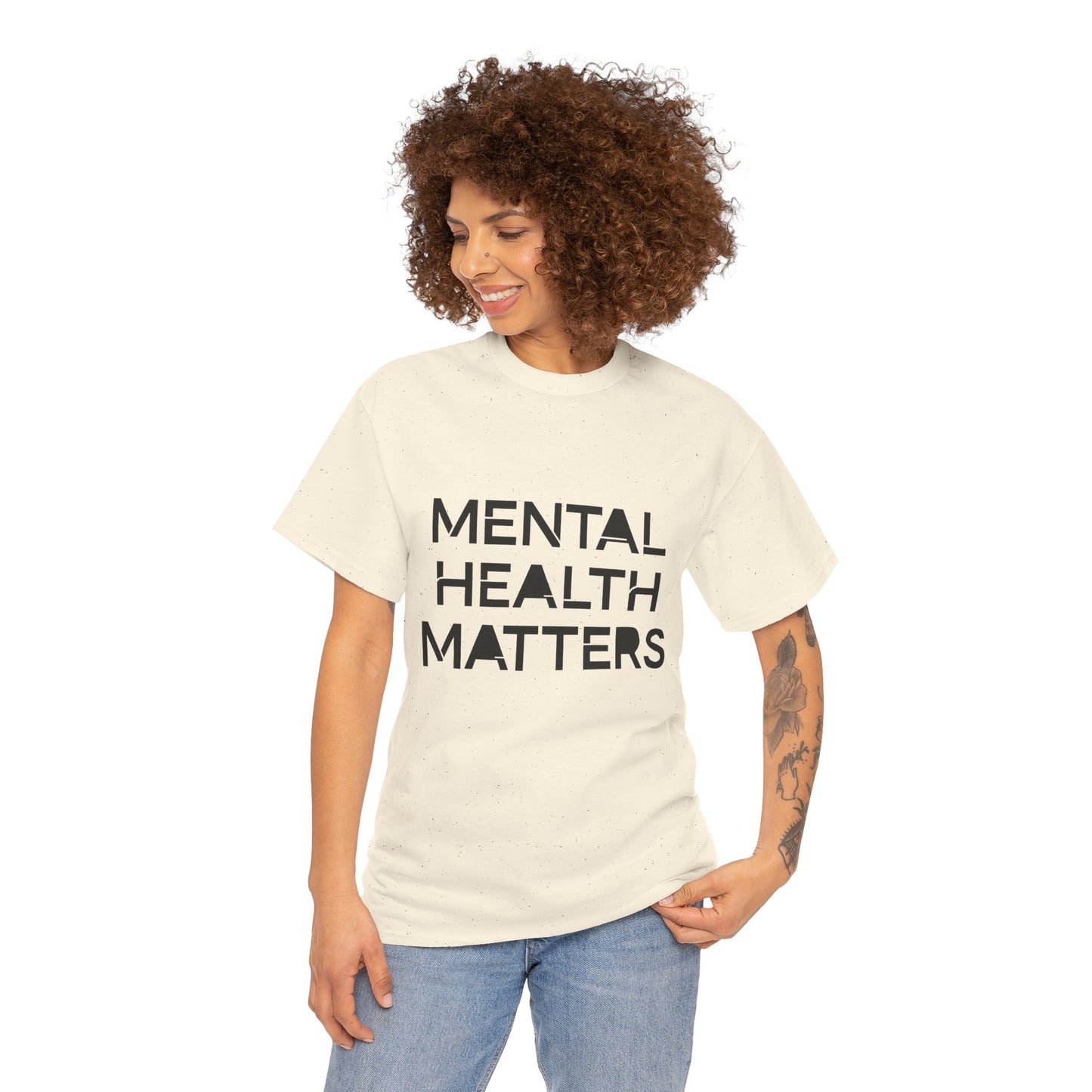 Mental Health Matters Unisex Heavy Cotton T-Shirt – Spread Awareness with Style