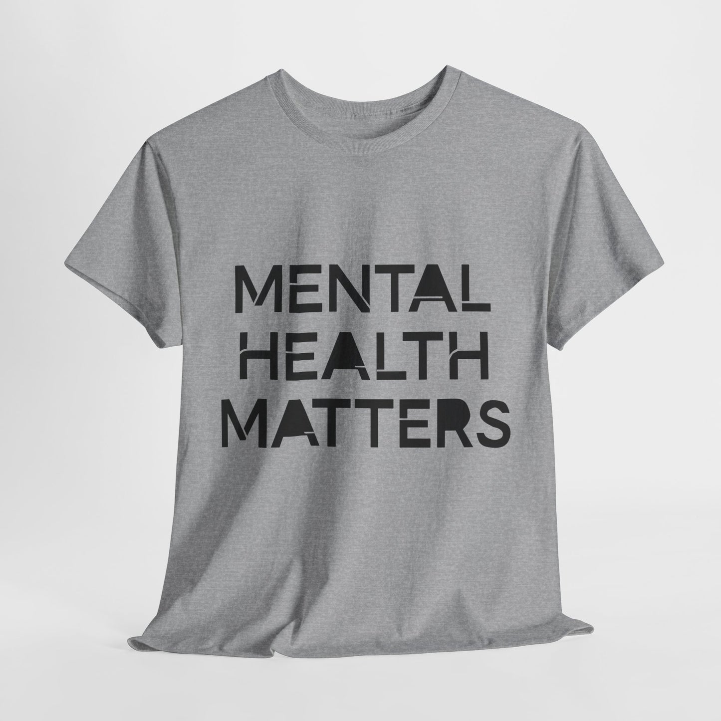 Mental Health Matters Unisex Heavy Cotton T-Shirt – Spread Awareness with Style