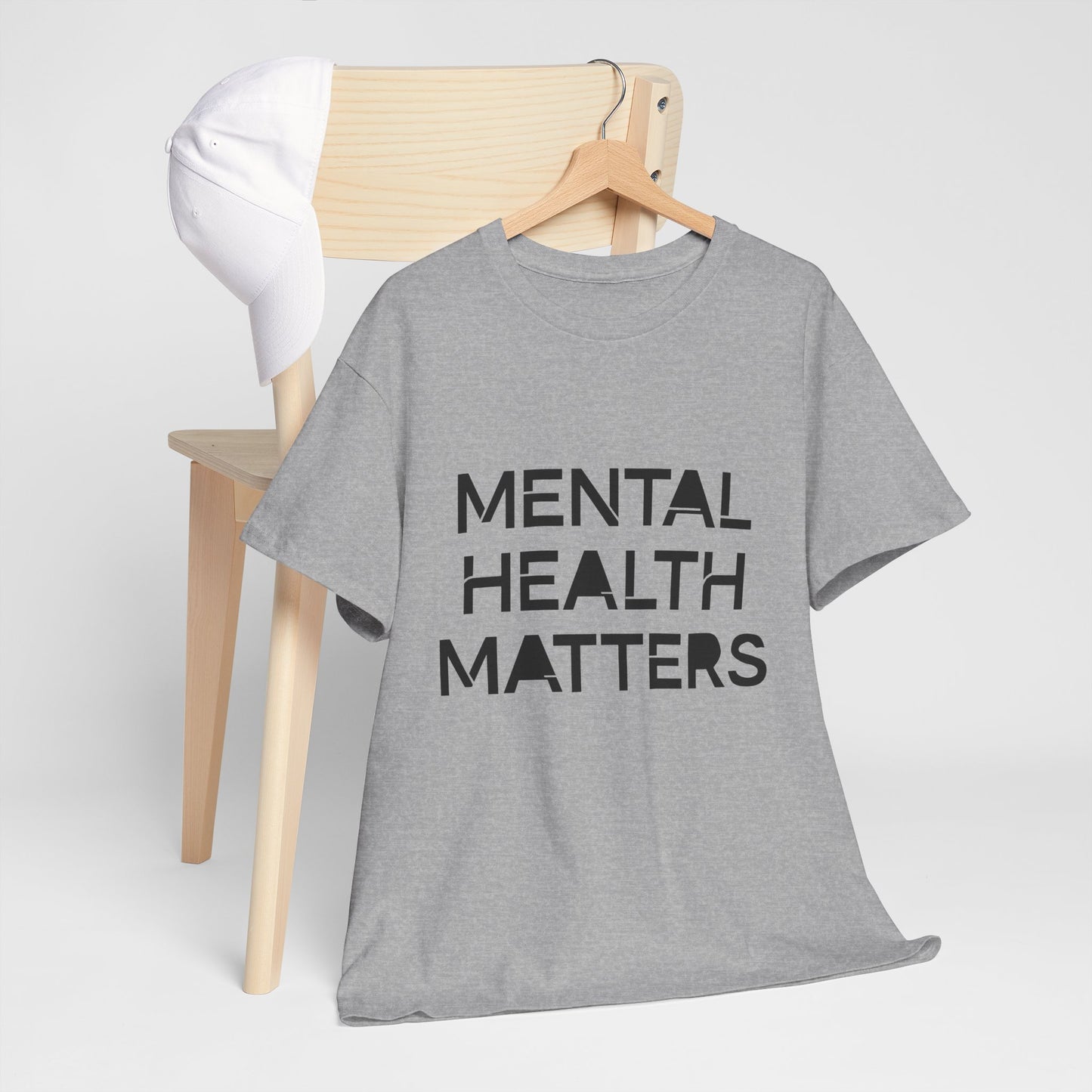 Mental Health Matters Unisex Heavy Cotton T-Shirt – Spread Awareness with Style