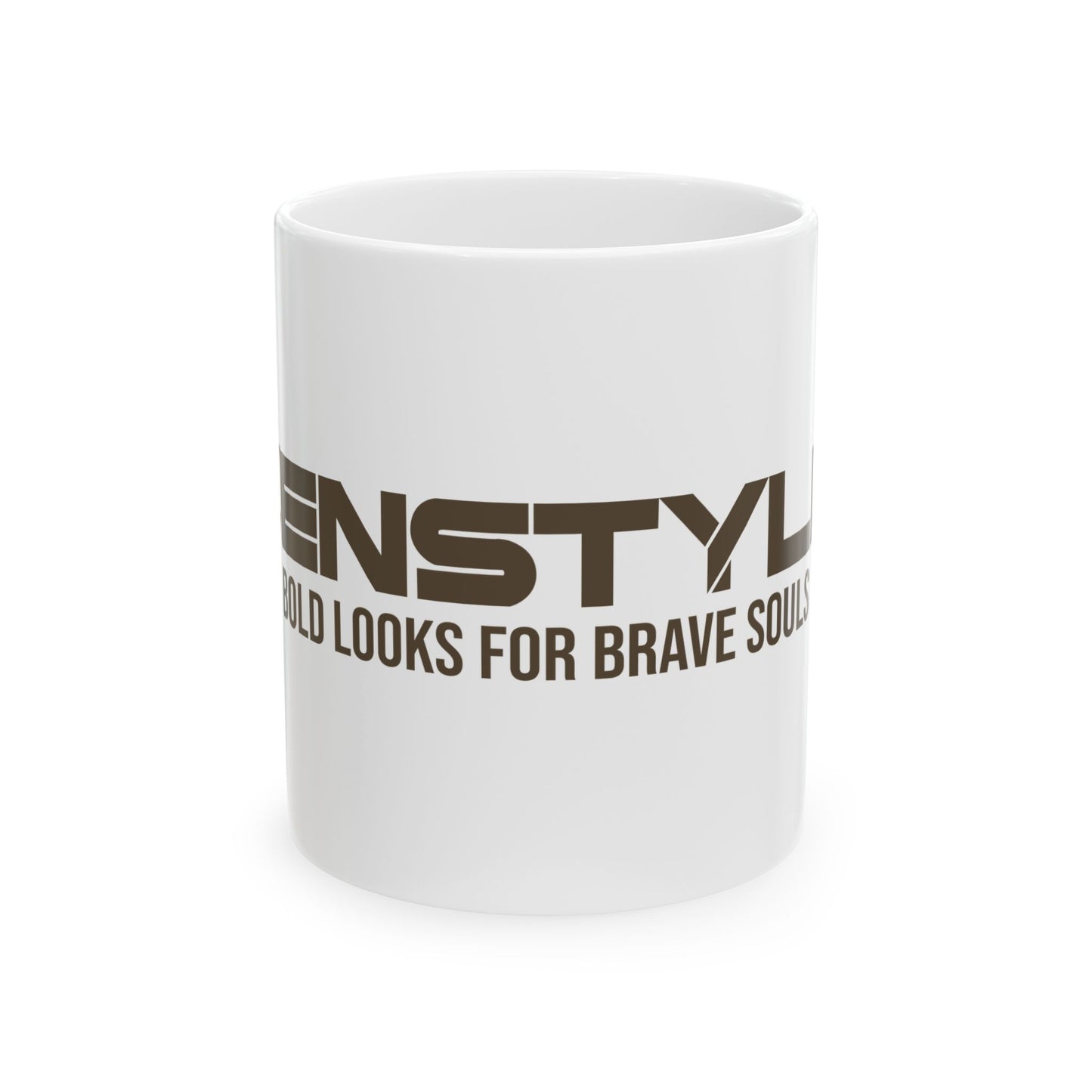 Bold Spirit Ceramic Mug – Perfect for Coffee Lovers, Gift for Brave Souls, Motivational Drinkware for Brave Souls, Unique Kitchen Decor, Home Office | ZenStyle Original