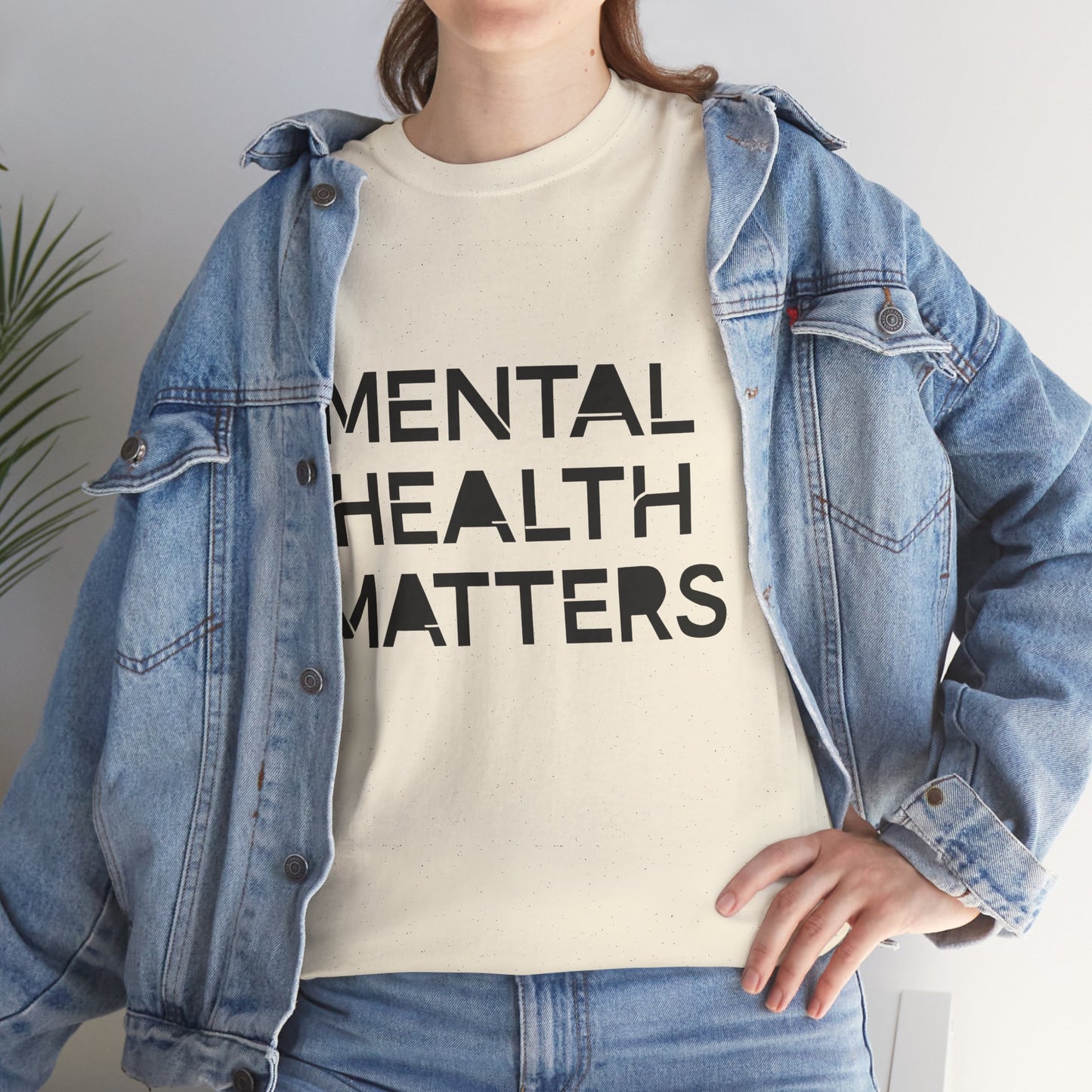 Mental Health Matters Unisex Heavy Cotton T-Shirt – Spread Awareness with Style