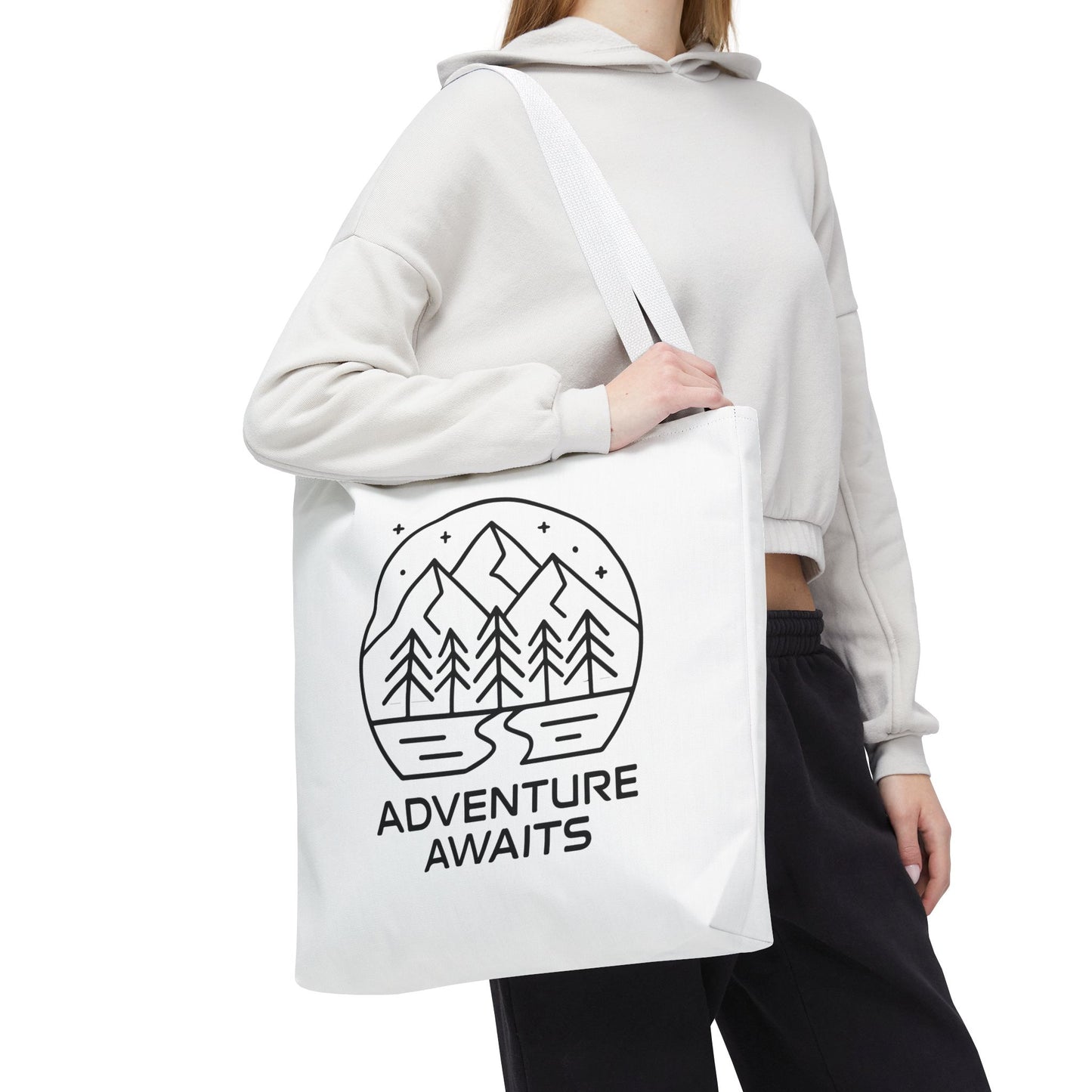 Adventure Awaits – Eco-Friendly Tote Bag for Nature Lovers, Travel Companion, Outdoor Enthusiast Gift, Camping Tote.