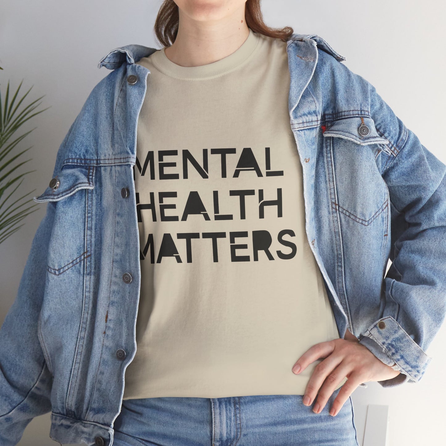Mental Health Matters Unisex Heavy Cotton T-Shirt – Spread Awareness with Style