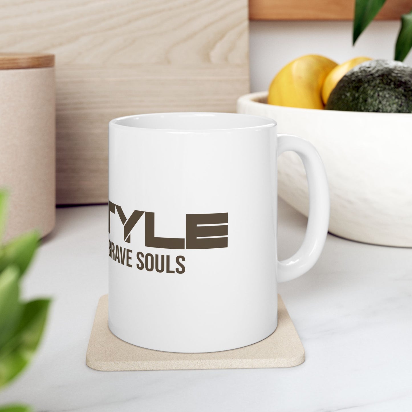 Bold Spirit Ceramic Mug – Perfect for Coffee Lovers, Gift for Brave Souls, Motivational Drinkware for Brave Souls, Unique Kitchen Decor, Home Office | ZenStyle Original