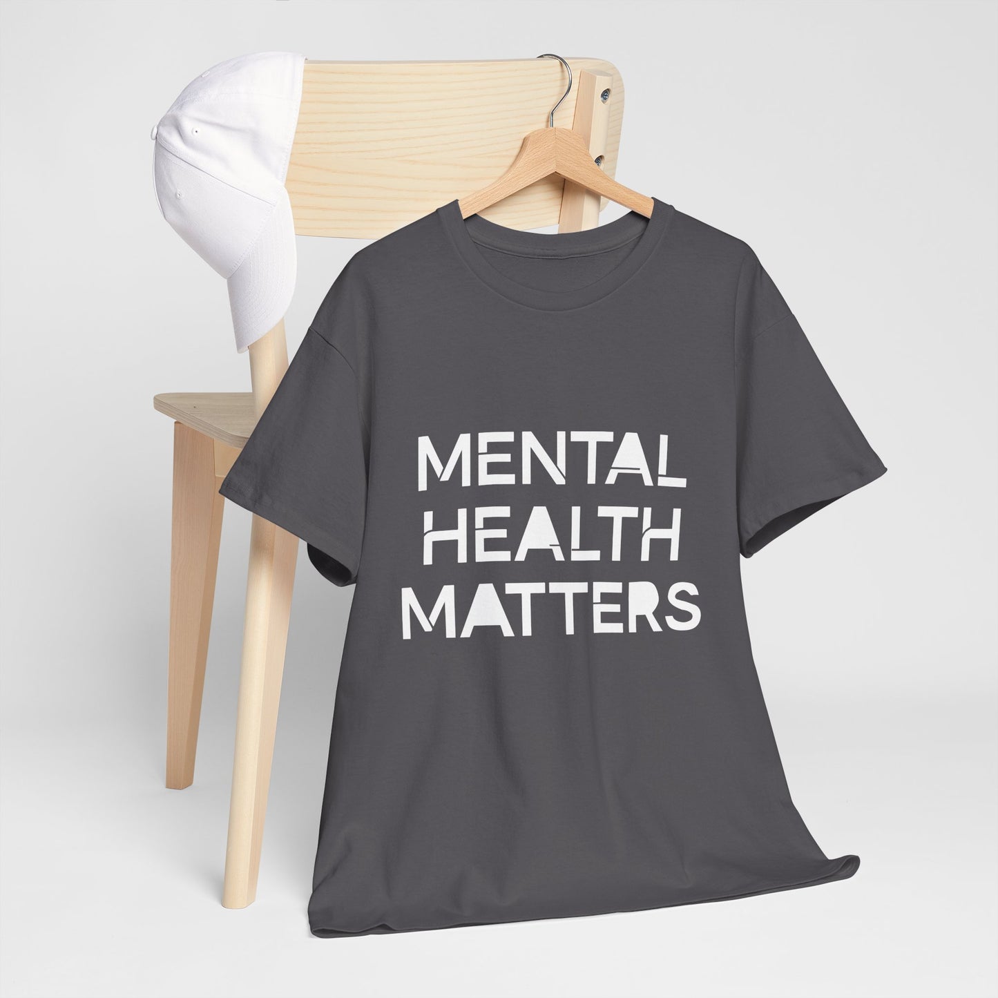 Mental Health Matters Unisex Heavy Cotton T-Shirt – Spread Awareness with Style