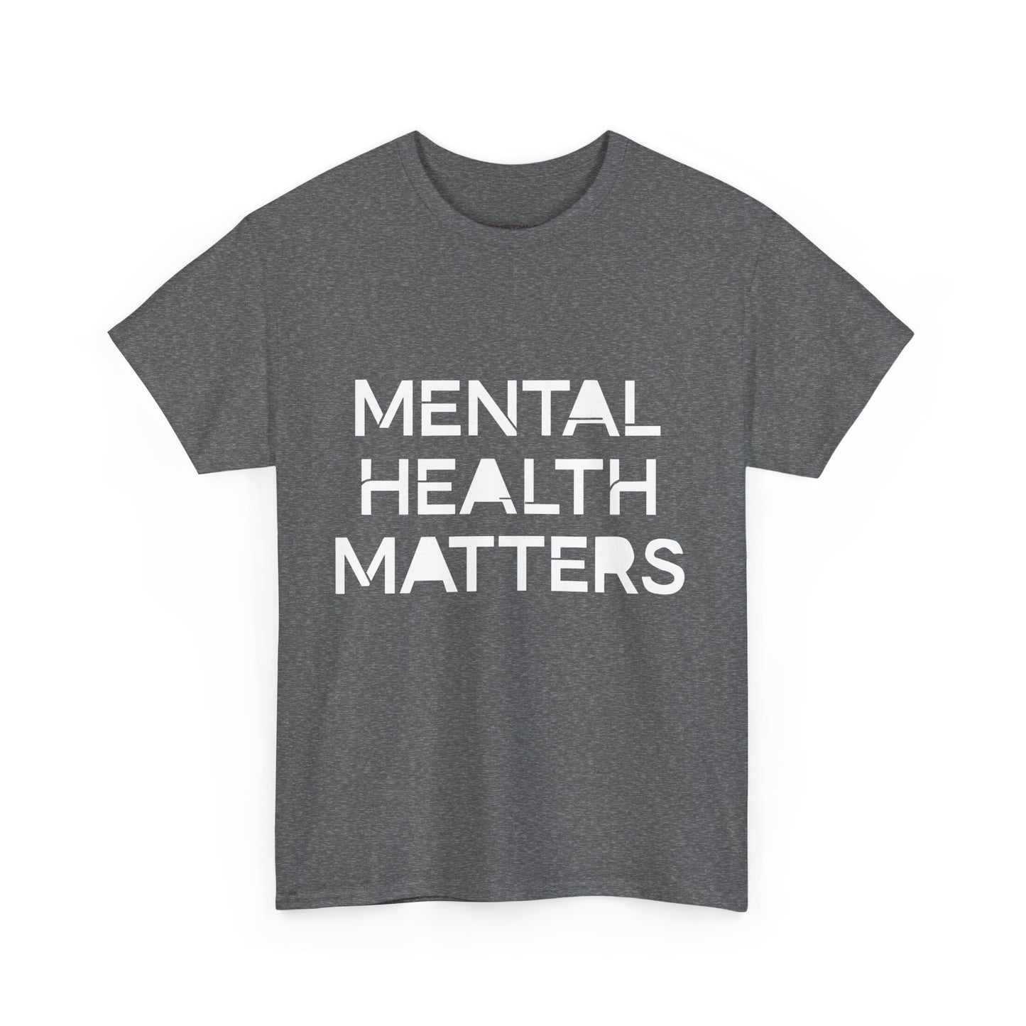 Mental Health Matters Unisex Heavy Cotton T-Shirt – Spread Awareness with Style