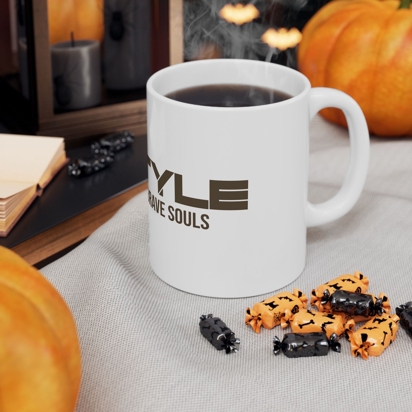 Bold Spirit Ceramic Mug – Perfect for Coffee Lovers, Gift for Brave Souls, Motivational Drinkware for Brave Souls, Unique Kitchen Decor, Home Office | ZenStyle Original