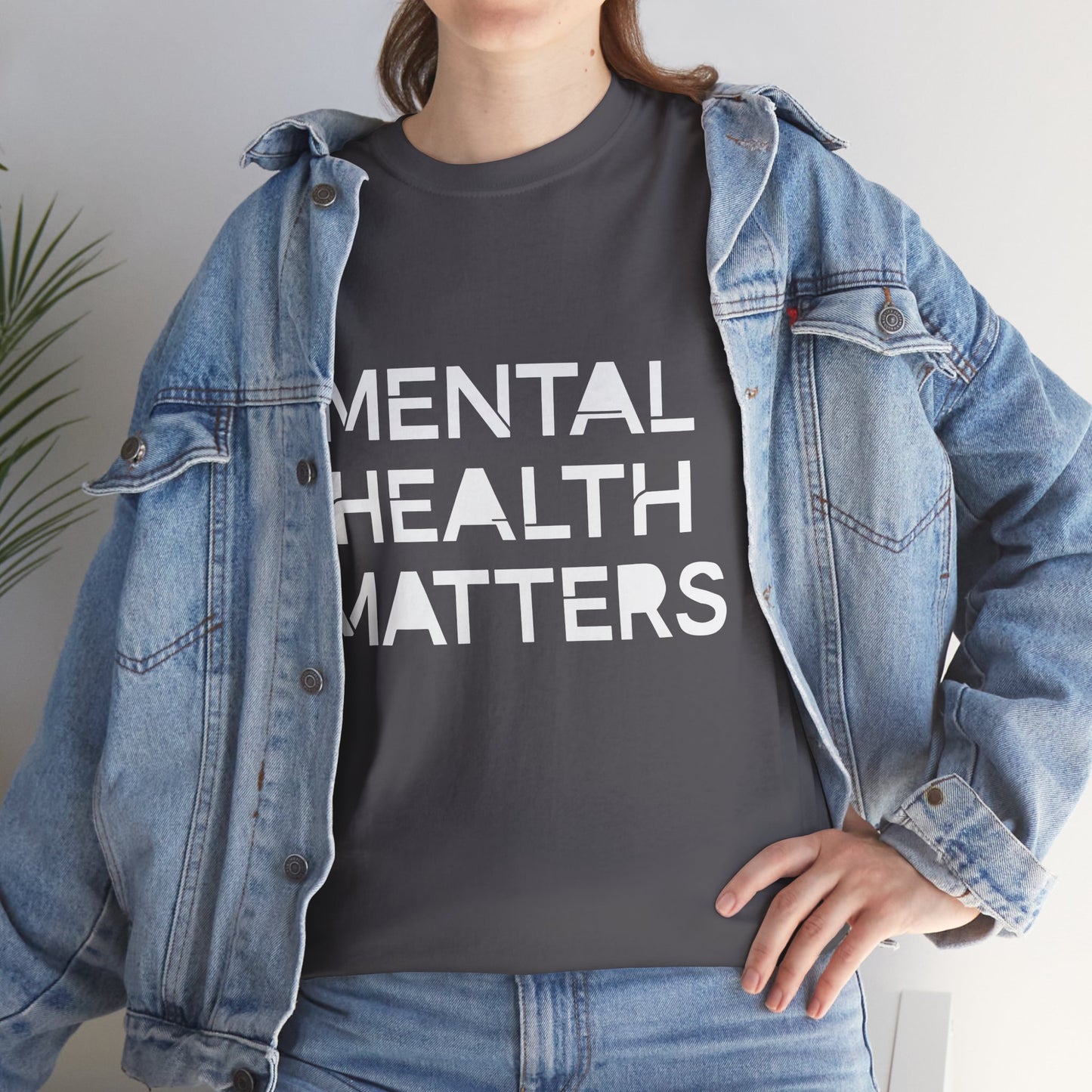 Mental Health Matters Unisex Heavy Cotton T-Shirt – Spread Awareness with Style