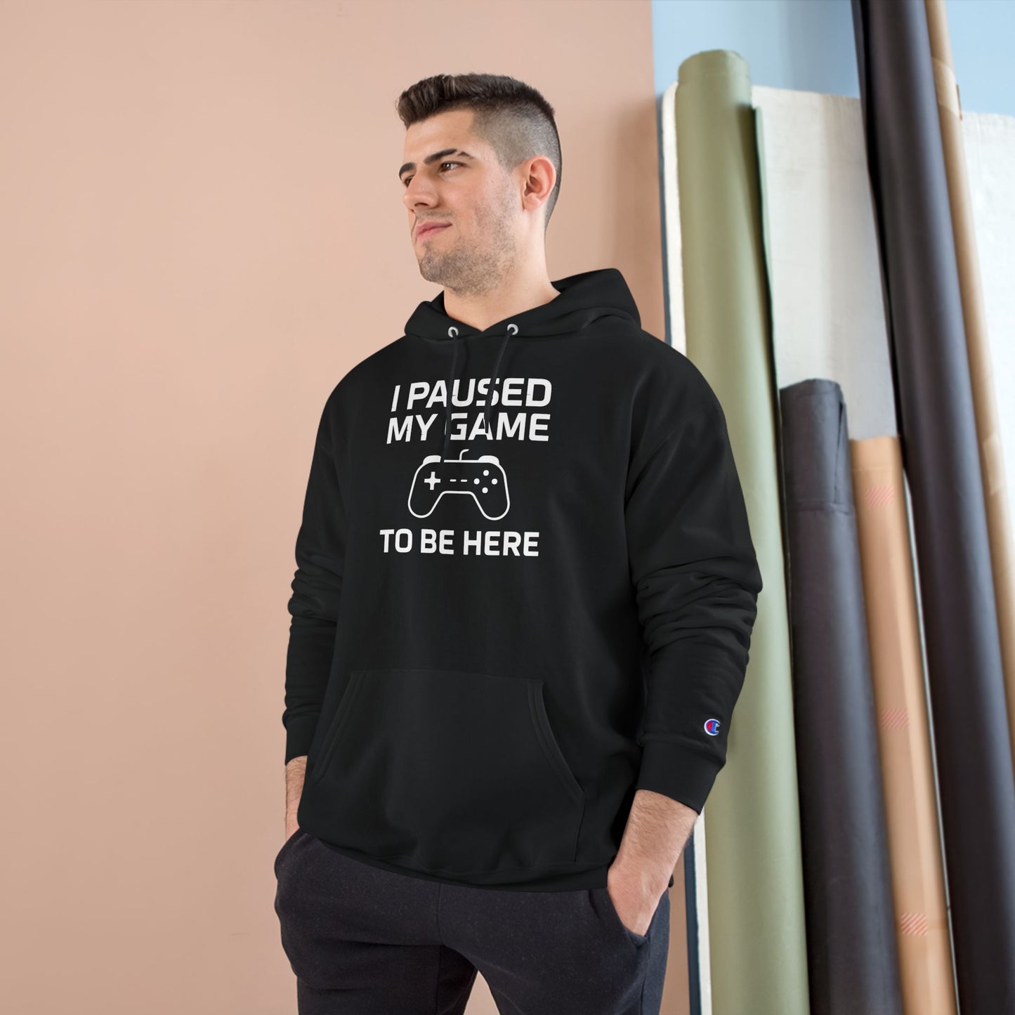 I Paused My Game to Be Here – Funny Gamer Hoodie for Men & Women, Perfect Gift for Gamers, Cozy Gaming Sweatshirt, Video Game Lover Apparel, Casual Gaming Style