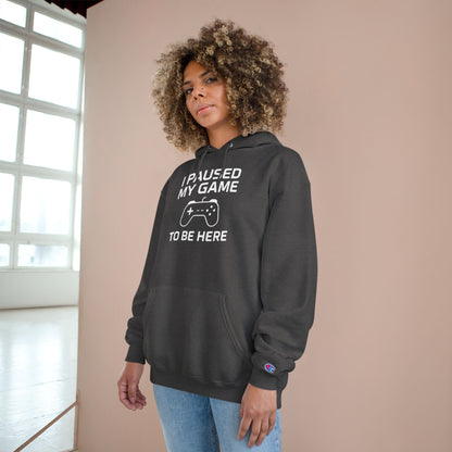I Paused My Game to Be Here – Funny Gamer Hoodie for Men & Women, Perfect Gift for Gamers, Cozy Gaming Sweatshirt, Video Game Lover Apparel, Casual Gaming Style