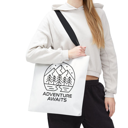 Adventure Awaits – Eco-Friendly Tote Bag for Nature Lovers, Travel Companion, Outdoor Enthusiast Gift, Camping Tote.
