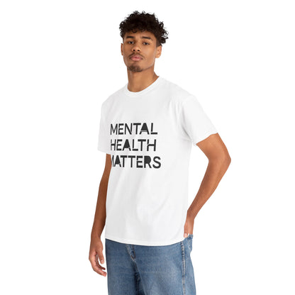 Mental Health Matters Unisex Heavy Cotton T-Shirt – Spread Awareness with Style