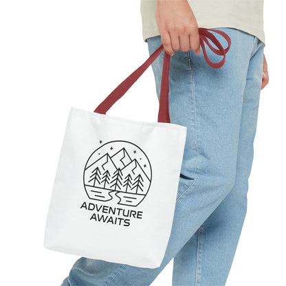 Adventure Awaits – Eco-Friendly Tote Bag for Nature Lovers, Travel Companion, Outdoor Enthusiast Gift, Camping Tote.
