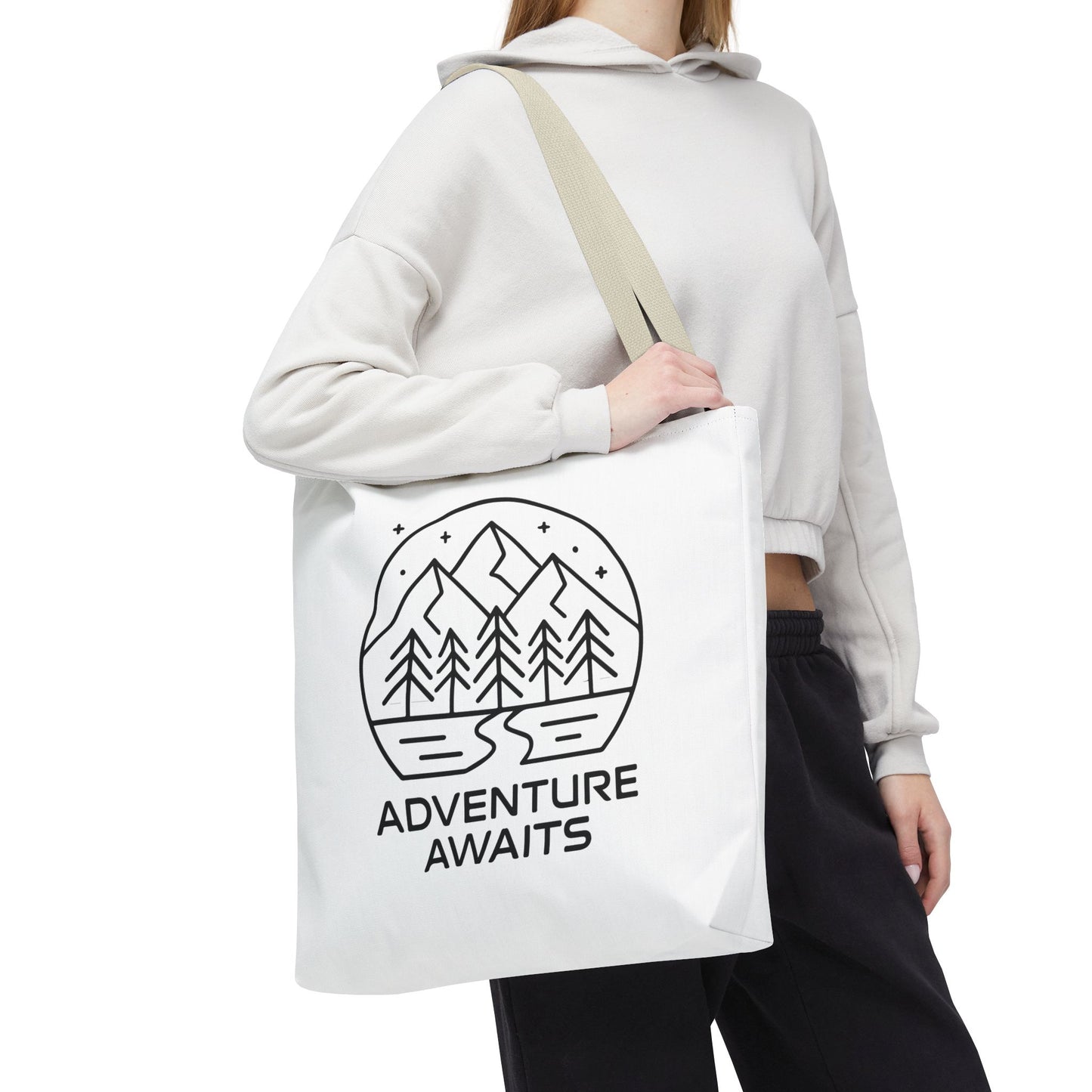 Adventure Awaits – Eco-Friendly Tote Bag for Nature Lovers, Travel Companion, Outdoor Enthusiast Gift, Camping Tote.