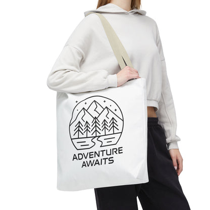 Adventure Awaits – Eco-Friendly Tote Bag for Nature Lovers, Travel Companion, Outdoor Enthusiast Gift, Camping Tote.