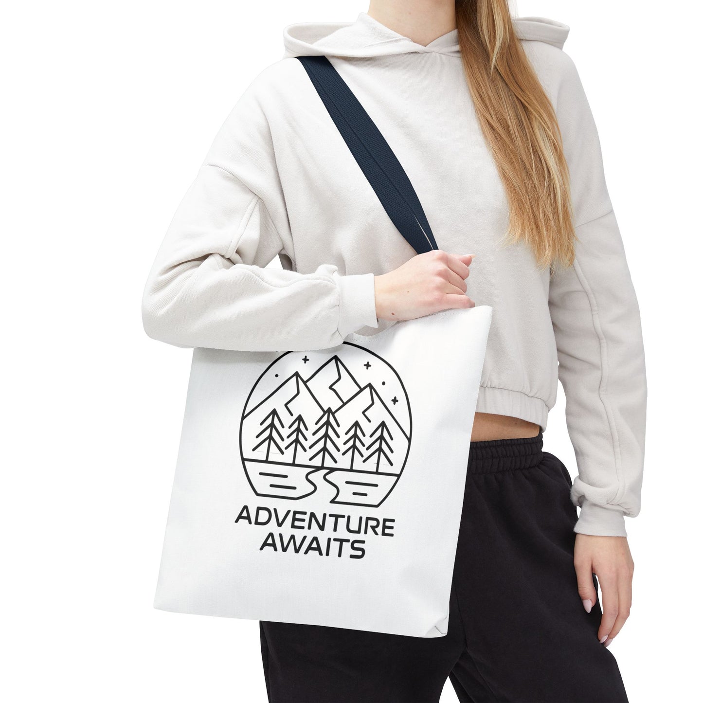 Adventure Awaits – Eco-Friendly Tote Bag for Nature Lovers, Travel Companion, Outdoor Enthusiast Gift, Camping Tote.