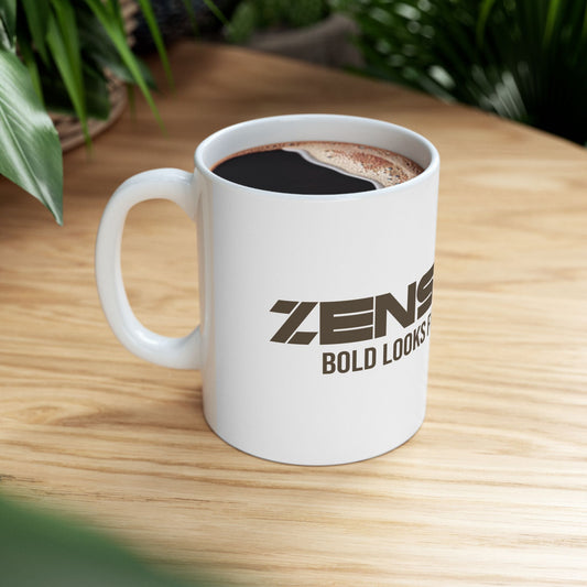 Bold Spirit Ceramic Mug –  Perfect for Coffee Lovers, Gift for Brave Souls, Motivational Drinkware  for Brave Souls, Unique Kitchen Decor, Home Office | ZenStyle Original