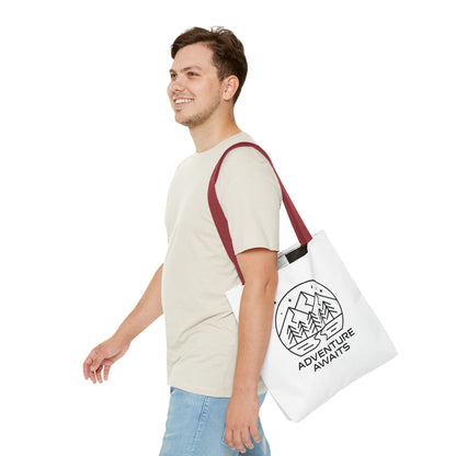 Adventure Awaits – Eco-Friendly Tote Bag for Nature Lovers, Travel Companion, Outdoor Enthusiast Gift, Camping Tote.