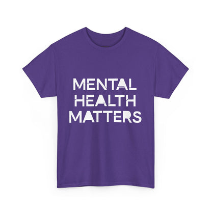 Mental Health Matters Unisex Heavy Cotton T-Shirt – Spread Awareness with Style