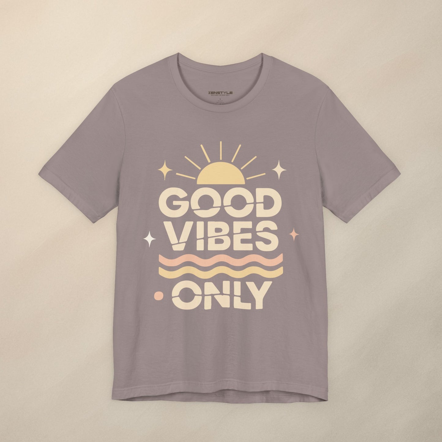Good Vibes Only | Retro Sun Unisex Jersey Tee, Summer T-Shirt, Casual Wear, Beach Outfit, Positive Vibe Apparel, Gift Idea