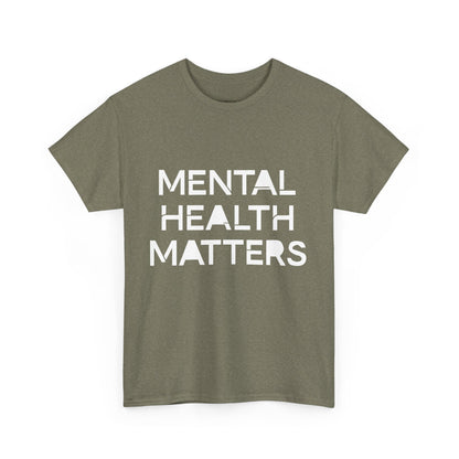 Mental Health Matters Unisex Heavy Cotton T-Shirt – Spread Awareness with Style