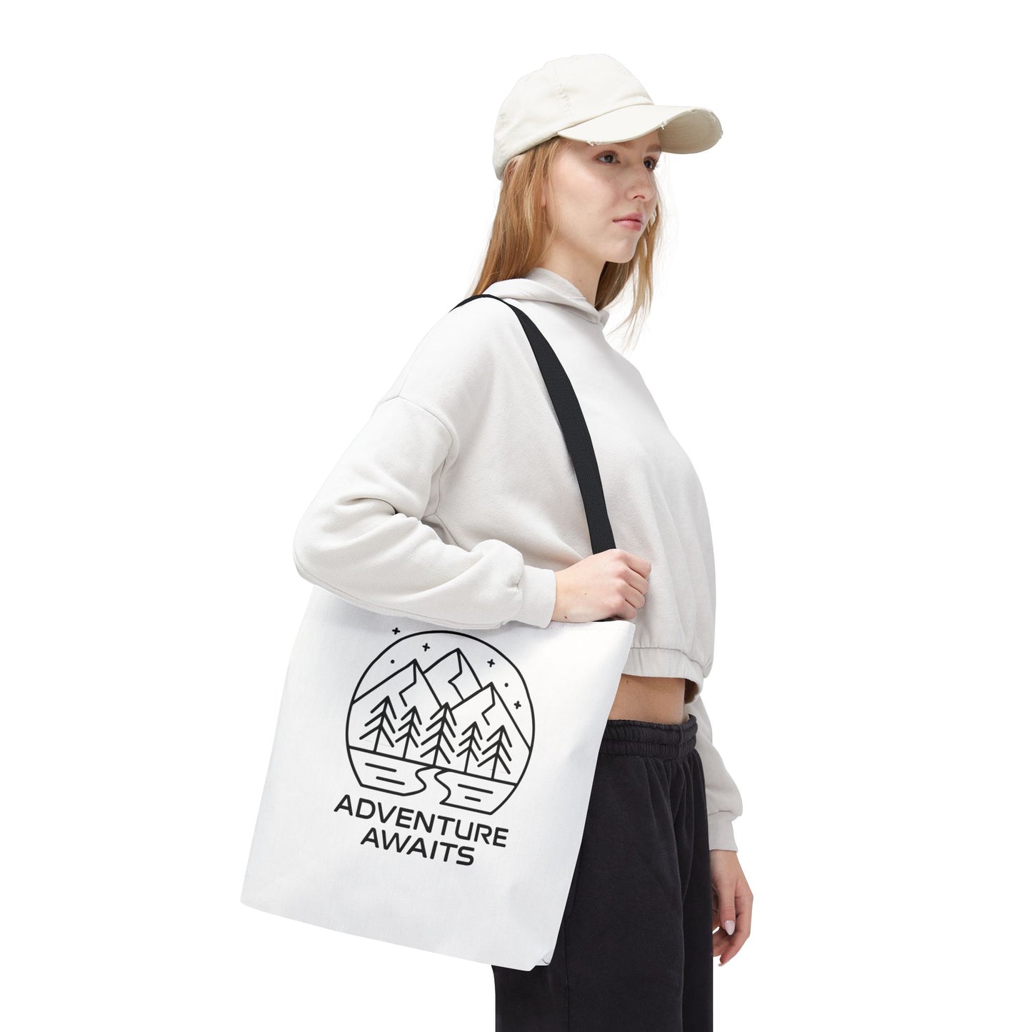 Adventure Awaits – Eco-Friendly Tote Bag for Nature Lovers, Travel Companion, Outdoor Enthusiast Gift, Camping Tote.