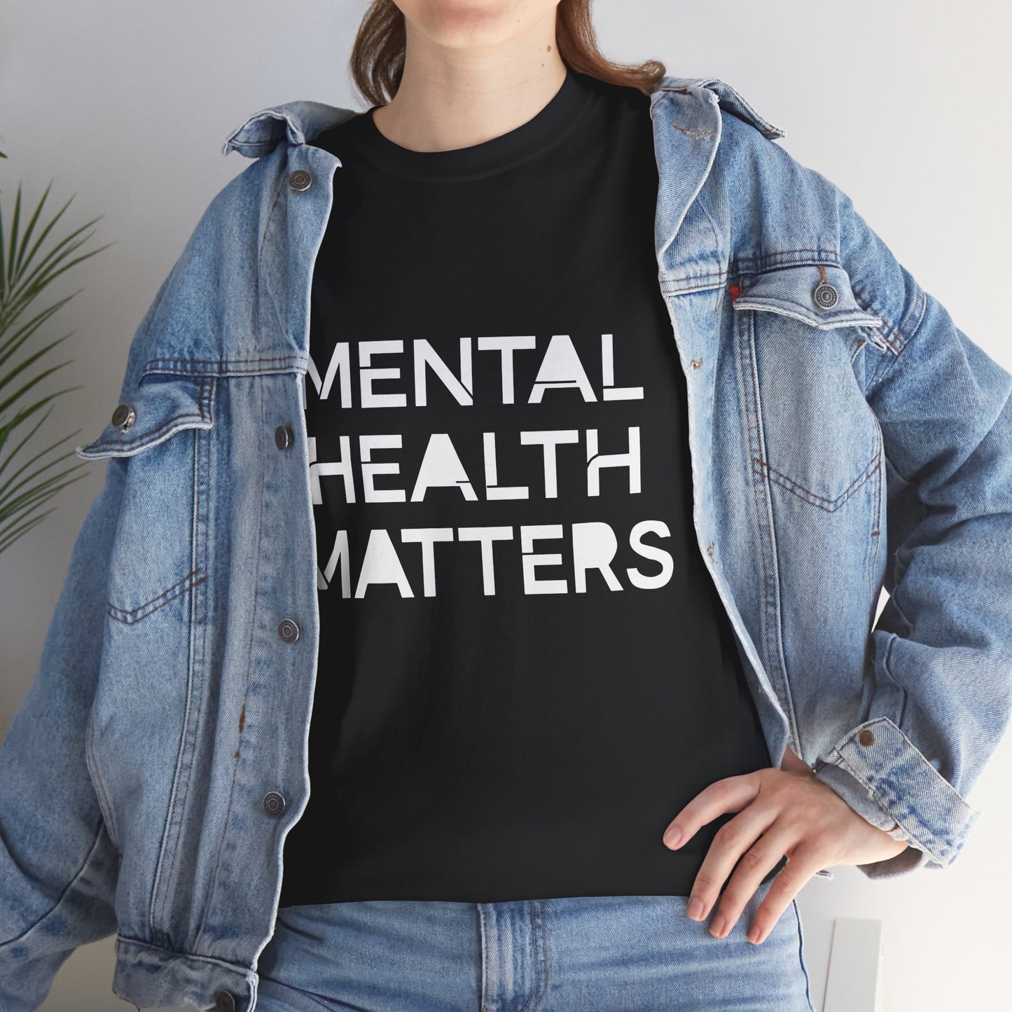 Mental Health Matters Unisex Heavy Cotton T-Shirt – Spread Awareness with Style