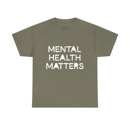 Mental Health Matters Unisex Heavy Cotton T-Shirt – Spread Awareness with Style