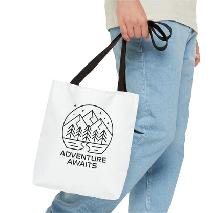 Adventure Awaits – Eco-Friendly Tote Bag for Nature Lovers, Travel Companion, Outdoor Enthusiast Gift, Camping Tote.