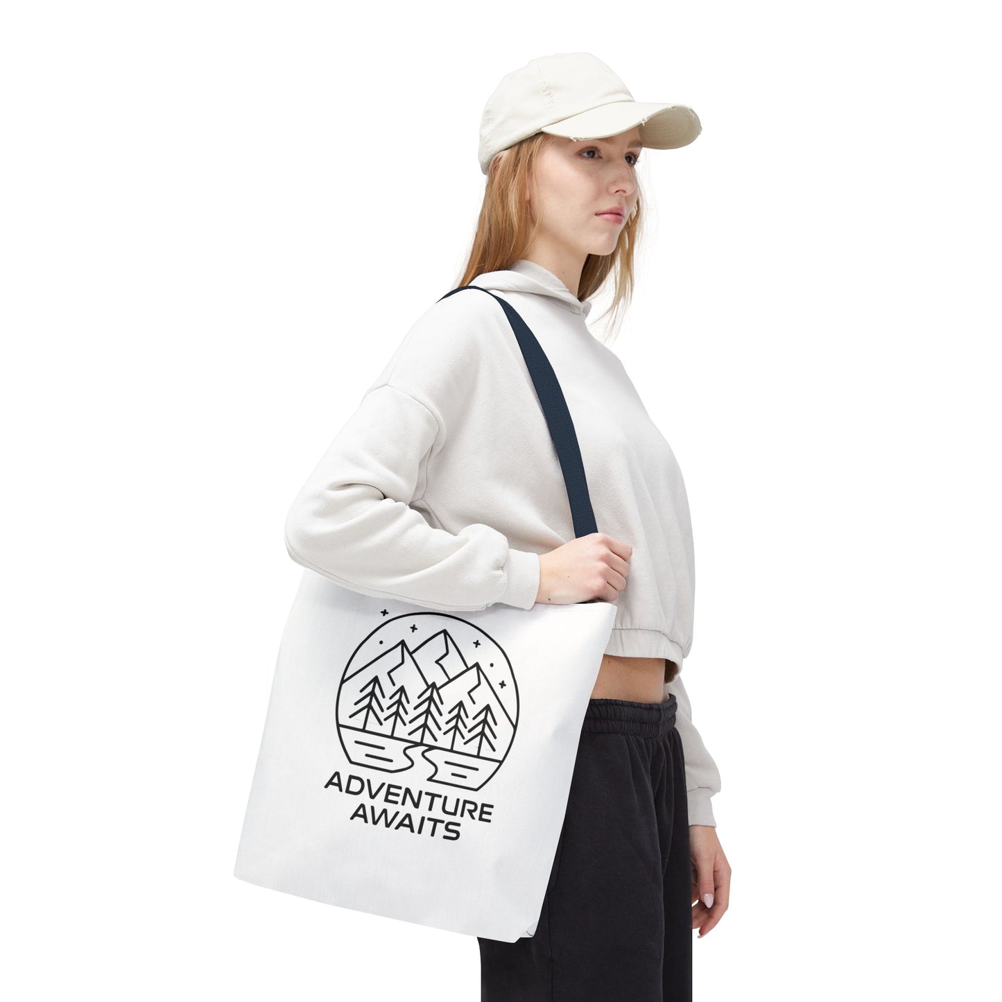 Adventure Awaits – Eco-Friendly Tote Bag for Nature Lovers, Travel Companion, Outdoor Enthusiast Gift, Camping Tote.