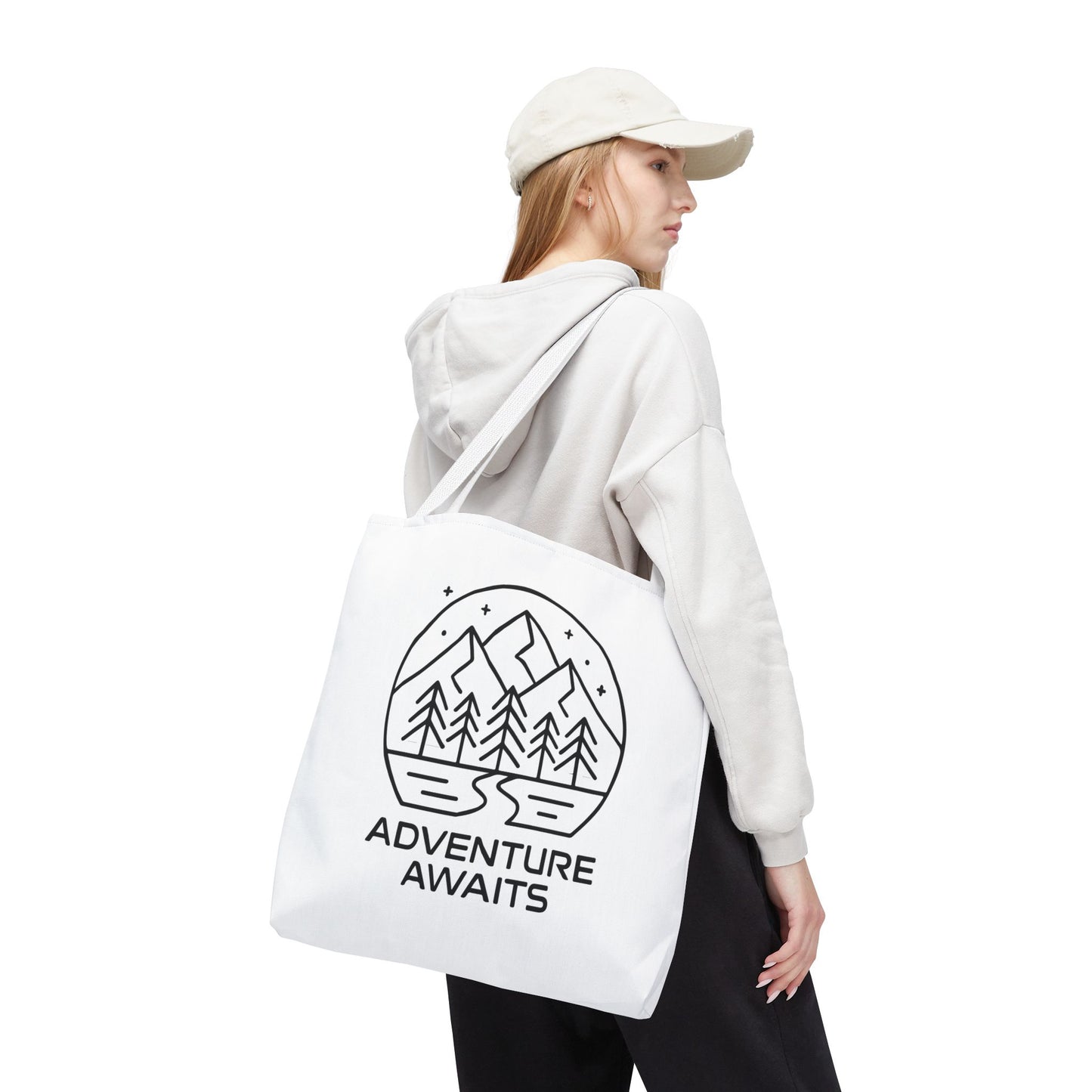 Adventure Awaits – Eco-Friendly Tote Bag for Nature Lovers, Travel Companion, Outdoor Enthusiast Gift, Camping Tote.