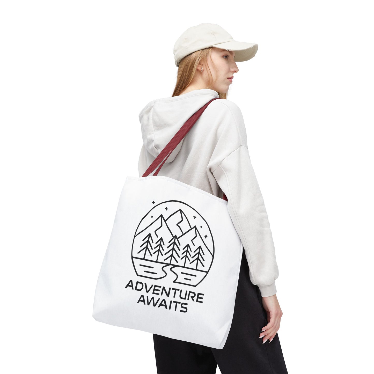 Adventure Awaits – Eco-Friendly Tote Bag for Nature Lovers, Travel Companion, Outdoor Enthusiast Gift, Camping Tote.