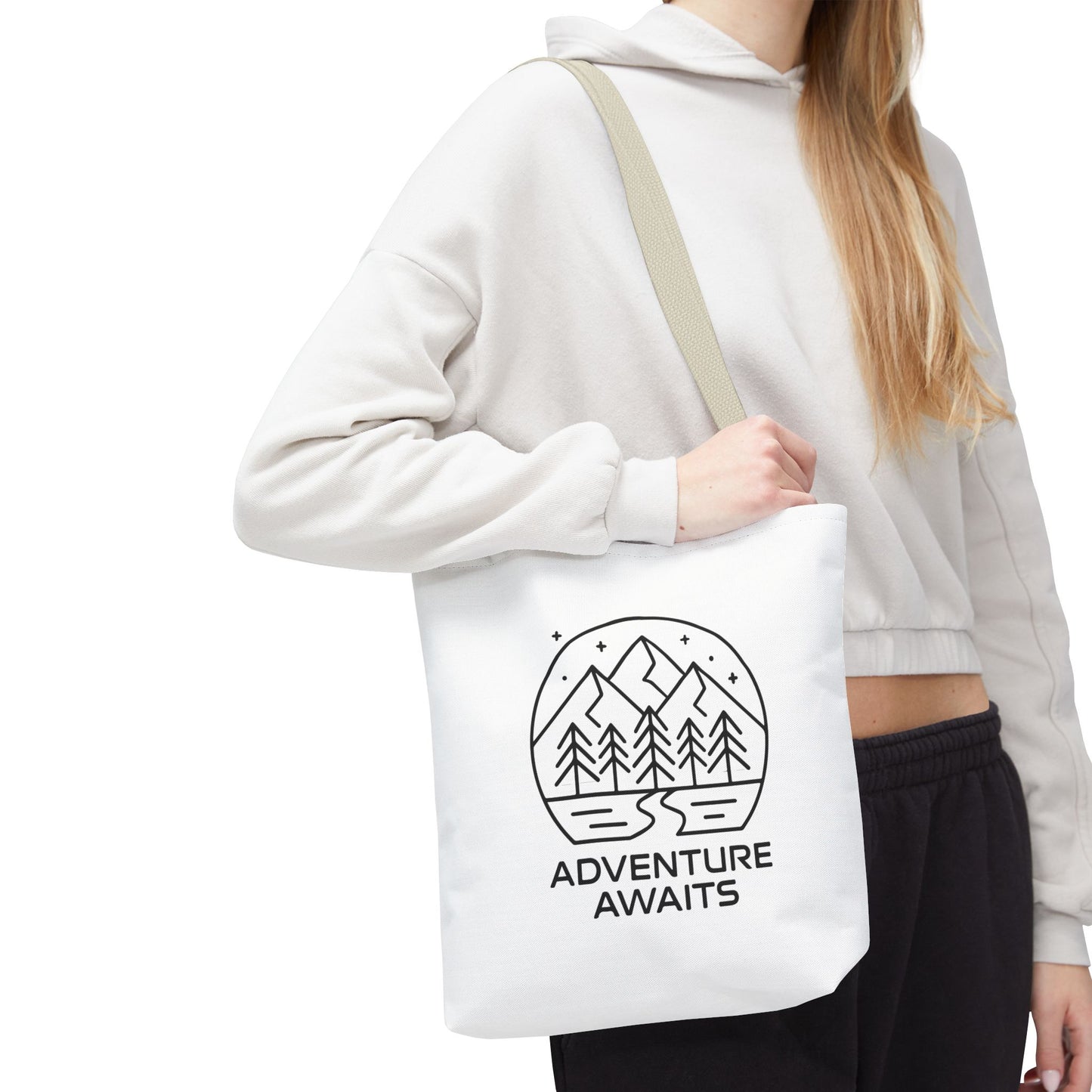 Adventure Awaits – Eco-Friendly Tote Bag for Nature Lovers, Travel Companion, Outdoor Enthusiast Gift, Camping Tote.