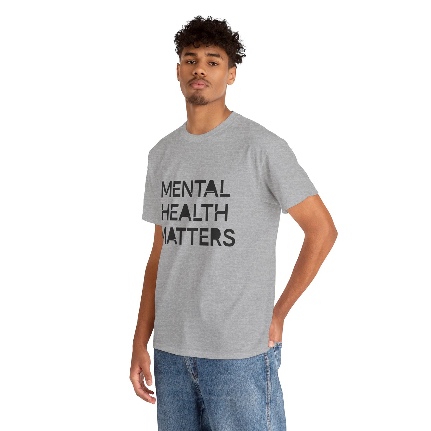 Mental Health Matters Unisex Heavy Cotton T-Shirt – Spread Awareness with Style