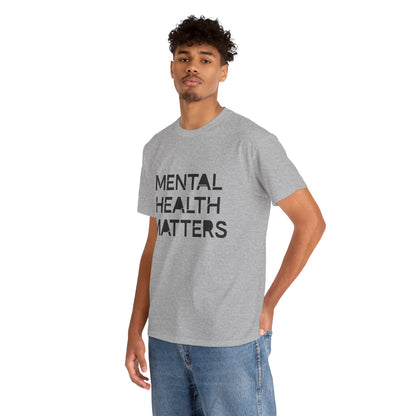 Mental Health Matters Unisex Heavy Cotton T-Shirt – Spread Awareness with Style