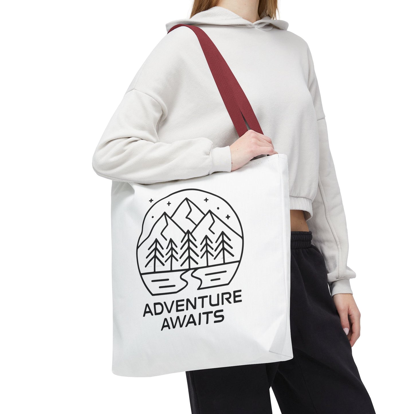 Adventure Awaits – Eco-Friendly Tote Bag for Nature Lovers, Travel Companion, Outdoor Enthusiast Gift, Camping Tote.