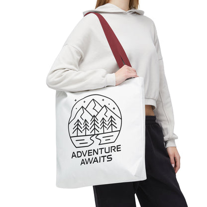 Adventure Awaits – Eco-Friendly Tote Bag for Nature Lovers, Travel Companion, Outdoor Enthusiast Gift, Camping Tote.