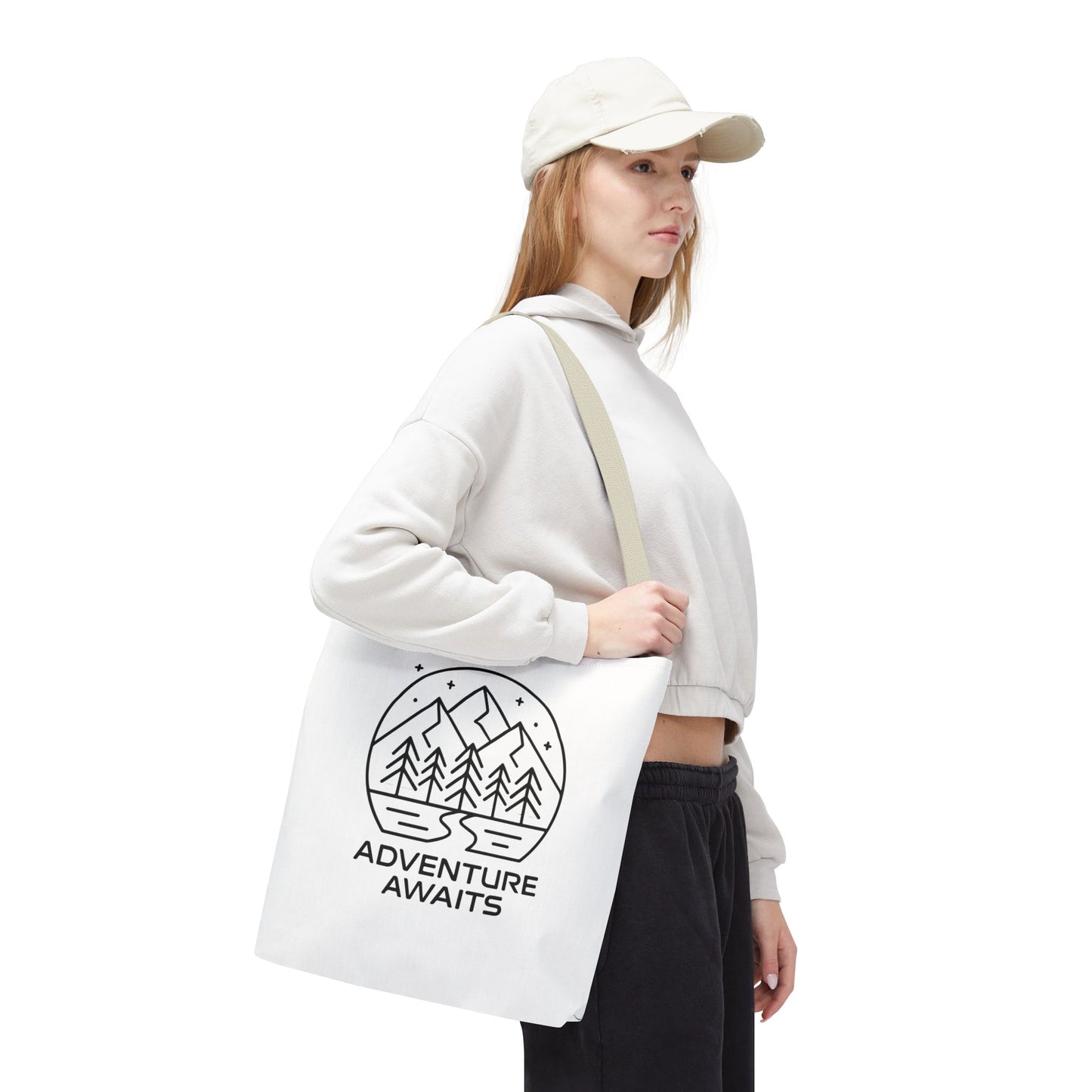 Adventure Awaits – Eco-Friendly Tote Bag for Nature Lovers, Travel Companion, Outdoor Enthusiast Gift, Camping Tote.