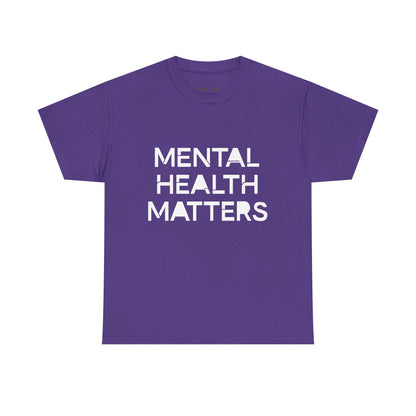 Mental Health Matters Unisex Heavy Cotton T-Shirt – Spread Awareness with Style