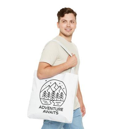 Adventure Awaits – Eco-Friendly Tote Bag for Nature Lovers, Travel Companion, Outdoor Enthusiast Gift, Camping Tote.