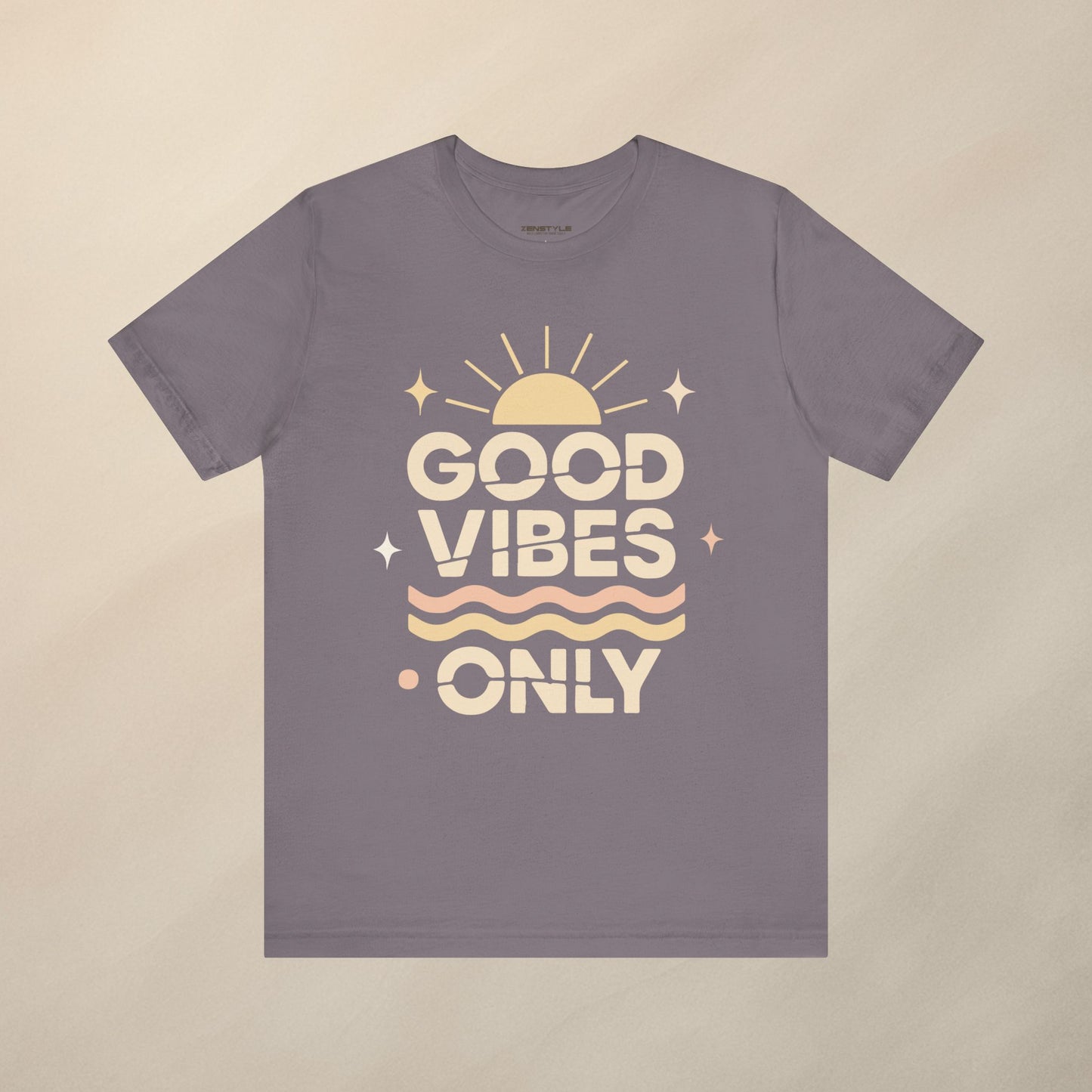 Good Vibes Only | Retro Sun Unisex Jersey Tee, Summer T-Shirt, Casual Wear, Beach Outfit, Positive Vibe Apparel, Gift Idea