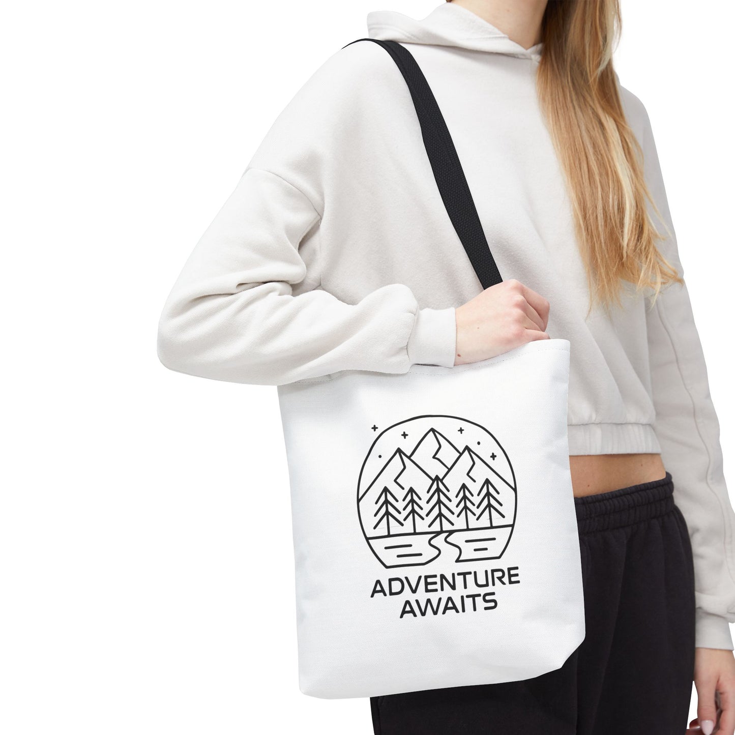 Adventure Awaits – Eco-Friendly Tote Bag for Nature Lovers, Travel Companion, Outdoor Enthusiast Gift, Camping Tote.
