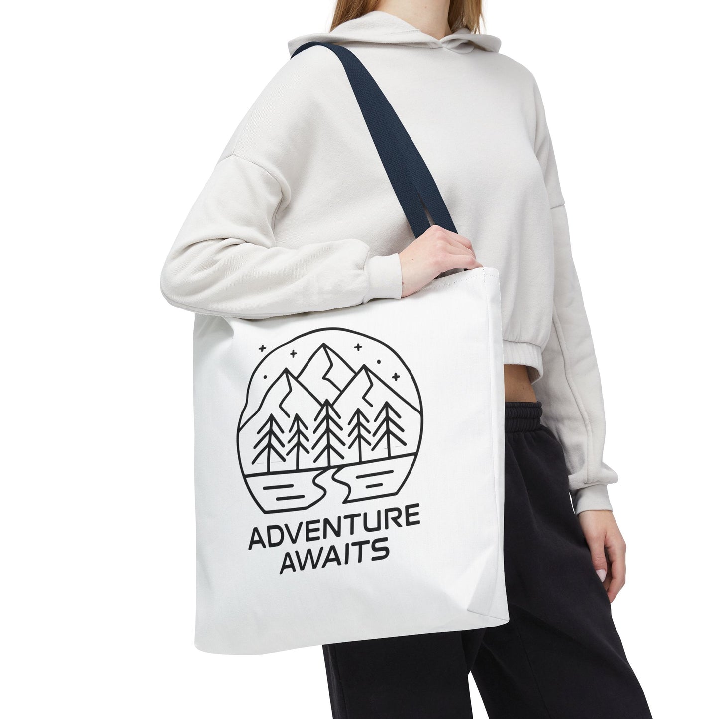 Adventure Awaits – Eco-Friendly Tote Bag for Nature Lovers, Travel Companion, Outdoor Enthusiast Gift, Camping Tote.