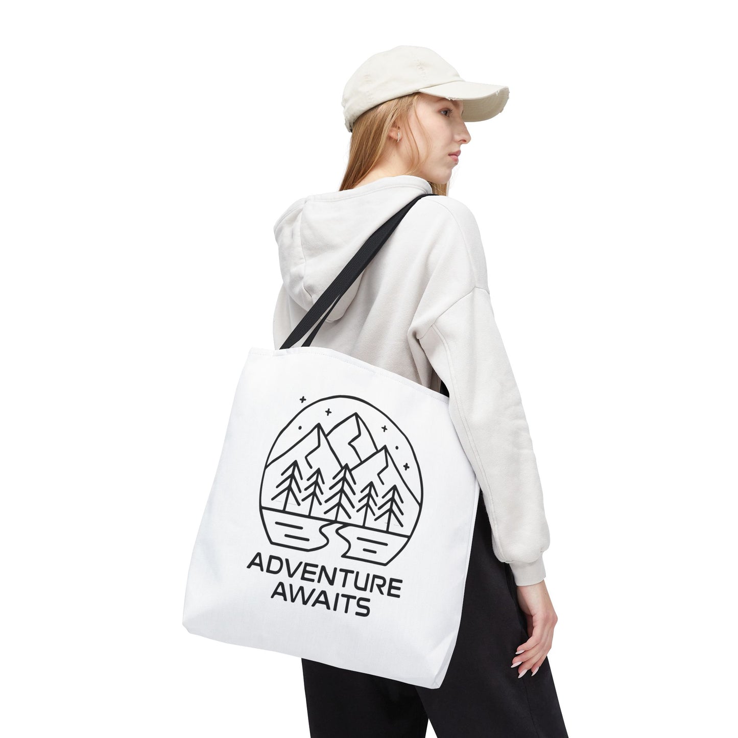 Adventure Awaits – Eco-Friendly Tote Bag for Nature Lovers, Travel Companion, Outdoor Enthusiast Gift, Camping Tote.