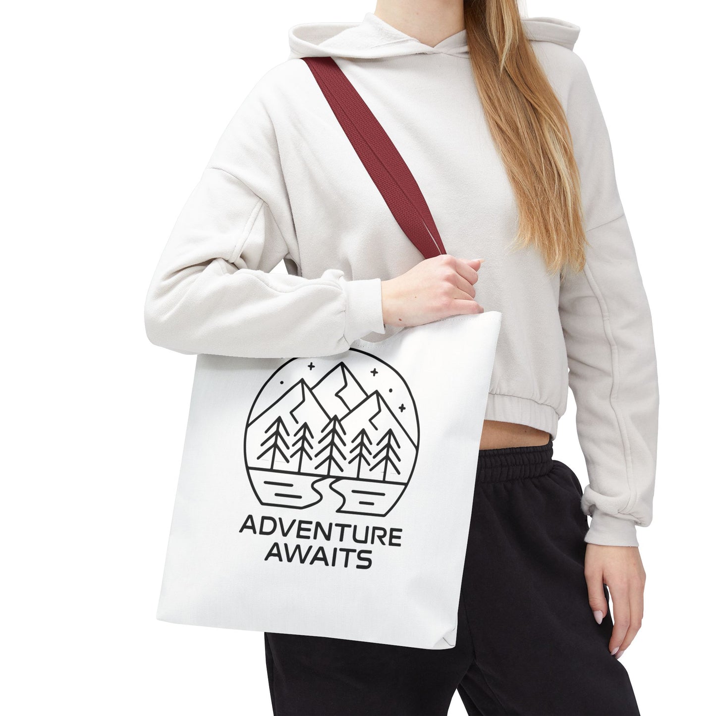Adventure Awaits – Eco-Friendly Tote Bag for Nature Lovers, Travel Companion, Outdoor Enthusiast Gift, Camping Tote.