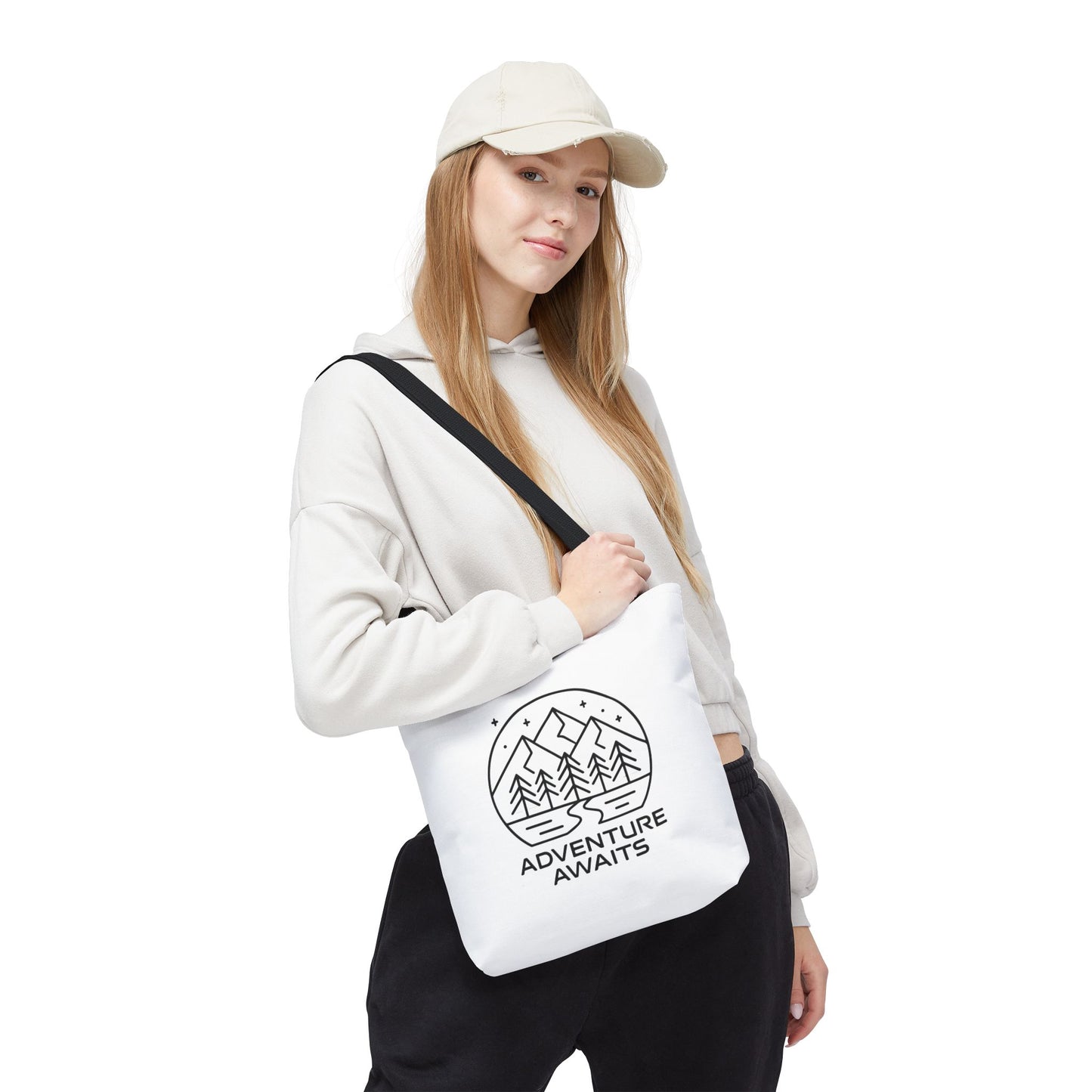 Adventure Awaits – Eco-Friendly Tote Bag for Nature Lovers, Travel Companion, Outdoor Enthusiast Gift, Camping Tote.