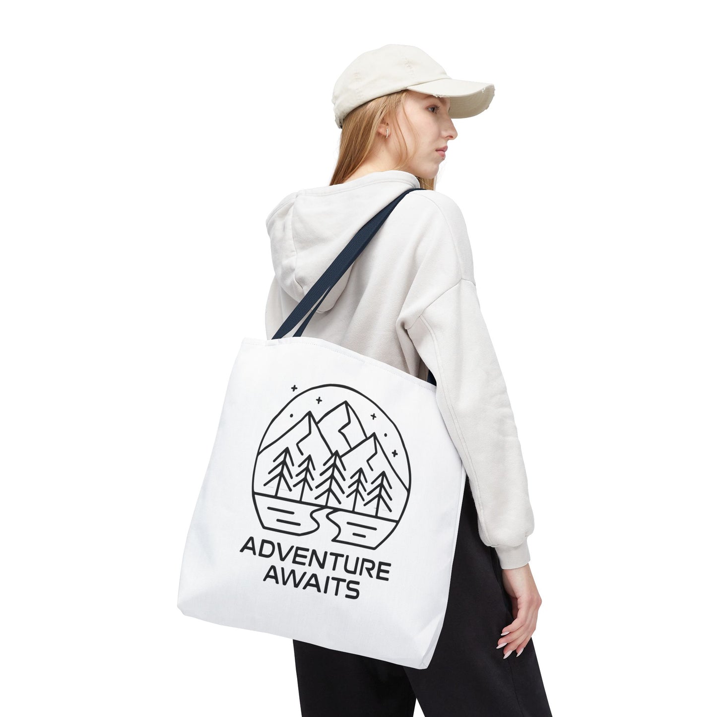 Adventure Awaits – Eco-Friendly Tote Bag for Nature Lovers, Travel Companion, Outdoor Enthusiast Gift, Camping Tote.