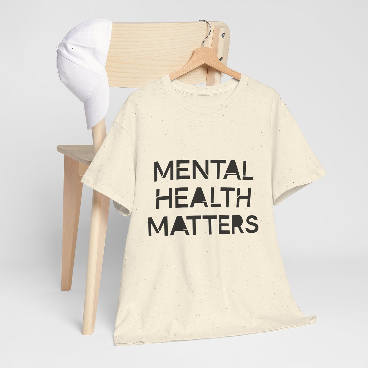 Mental Health Matters Unisex Heavy Cotton T-Shirt – Spread Awareness with Style